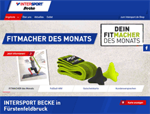 Tablet Screenshot of intersport-becke.de